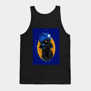 Naboo from the Mighty Boosh Black Cat Tank Top